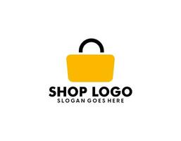 online boodschappen doen en e-commerce logo vector