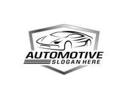 automotive auto venster tint logo ontwerp sjabloon modern vector