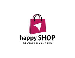 boodschappen doen kar logo ontwerp vector concept icoon