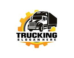 vervoer vrachtvervoer logistiek logo vector