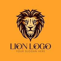 leeuw logo vector voorraad illustratie, leeuw mascotte logo