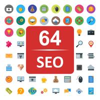 Set van Vector SEO Search Engine Optimization pictogrammen