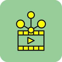 video sharing vector icoon ontwerp