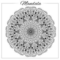 mandala. circulaire oosters ornament voor kleur boek, decoratie, afdrukken, ontwerp, henna, mehndi, tatoeëren. vector