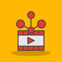 video sharing vector icoon ontwerp