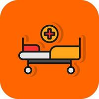 medisch bed vector icoon ontwerp