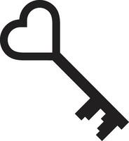sleutel icoon symbool. veiligheid slot sleutel teken vector