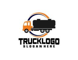 tankwagen logo vector in embleem stijl