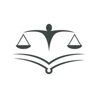 gerechtigheid wet logo sjabloon vector
