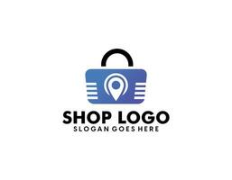 boodschappen doen en kleinhandel logo vector