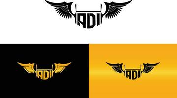 adelaar logo vector dier ontwerp.adelaar vleugel logo ontwerp