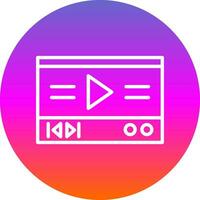 video speler vector icoon ontwerp