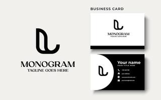 creatief professioneel trendy monogram l-logo-ontwerp in zwart-witte kleur, aanvankelijk gebaseerd alfabetpictogramlogo icon vector