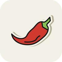 rood Chili vector icoon ontwerp