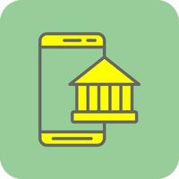 mobiel bank vector icoon ontwerp