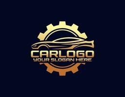 auto garage premium concept logo ontwerp vector