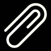 paperclip vector pictogram