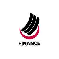 financiën logo icoon, bedrijf, financiën logo, financiën ontwerp, handel en distributie logo, boekhouding. financiën logo vector