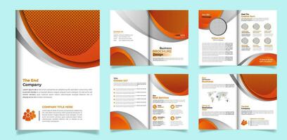 professioneel en creatief zakelijke bedrijf brochure minimalistische ontwerp afdrukken sjabloon vector