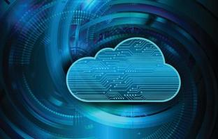 cloud computing cyber circuit toekomstige technologie concept achtergrond vector