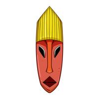 Hawaii tribal masker tekenfilm vector illustratie