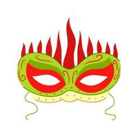 maskerade carnaval masker tekenfilm vector illustratie