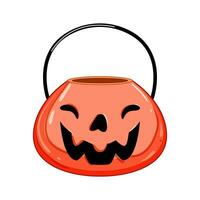 herfst halloween emmer tekenfilm vector illustratie