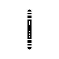 mezoeza deurpost glyph icoon vector illustratie