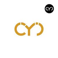 brief cyi monogram logo ontwerp vector