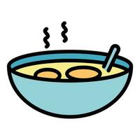 culinaire soep icoon vector vlak