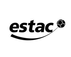 troyes ac club symbool logo ligue 1 Amerikaans voetbal Frans abstract ontwerp vector illustratie met zwart achtergrond