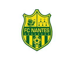 fc nantes club symbool logo ligue 1 Amerikaans voetbal Frans abstract ontwerp vector illustratie