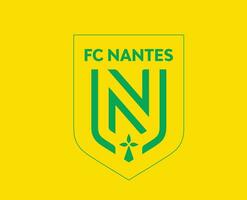 fc nantes symbool club logo ligue 1 Amerikaans voetbal Frans abstract ontwerp vector illustratie met geel achtergrond