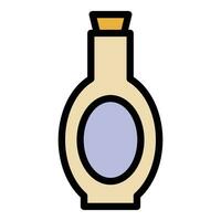 soja olie fles icoon vector vlak