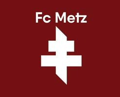 fc metz club symbool logo ligue 1 Amerikaans voetbal Frans abstract ontwerp vector illustratie met kastanjebruin achtergrond