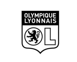 olympisch Lyonnais club symbool logo zwart ligue 1 Amerikaans voetbal Frans abstract ontwerp vector illustratie