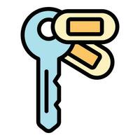 verbouwing huis sleutels icoon vector vlak