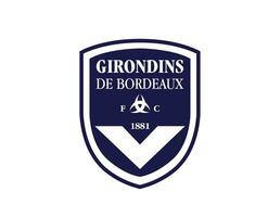 Bordeaux club symbool logo ligue 1 Amerikaans voetbal Frans abstract ontwerp vector illustratie