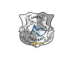 amiens club symbool logo ligue 1 Amerikaans voetbal Frans abstract ontwerp vector illustratie