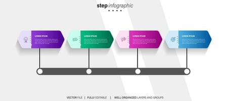 presentatie bedrijf infographic sjabloon vector. vector