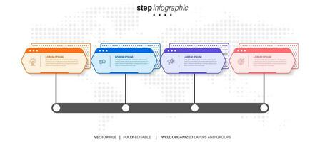 presentatie bedrijf infographic sjabloon vector. vector