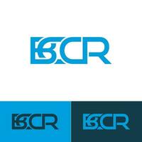 bccr brief origineel monogram logo ontwerp vector