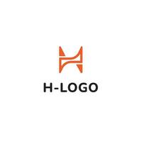 modern en creatief eerste brief h logo bedrijf logo vlak vector