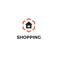 huis boodschappen doen logo mart winkelcentrum logo ontwerp sjabloon vector, en ten volle bewerkbare vector