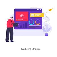 promotie van marketingstrategie vector