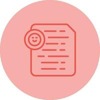 document insert emoji vector icoon