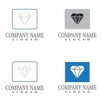 diamant logo sjabloon vector pictogram illustratie ontwerp