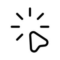 Klik icoon vector symbool ontwerp illustratie