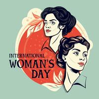 internationale vrouwendag vectorillustratie vector