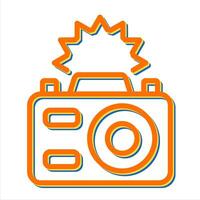 camera flash vector icoon